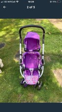Purple Double Doll Buggy