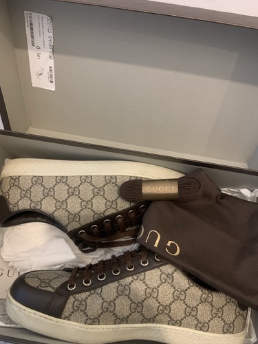 Gucci monnogram trainers - monnogram, size