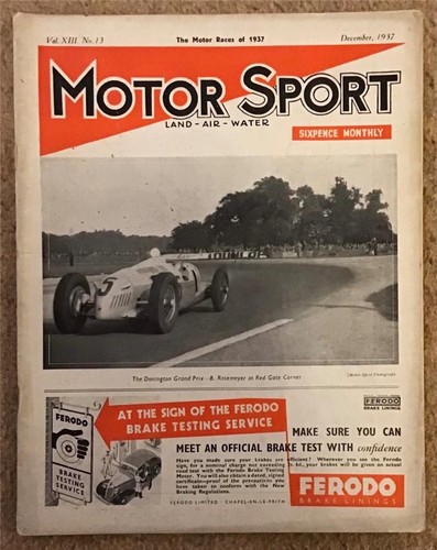 Motor sport magazine dec - motor, 1937