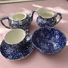 Burleigh Calico Blue Teaset