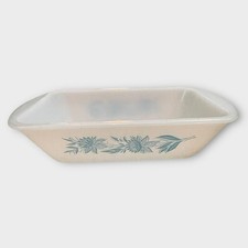 Vintage Glasbake Blue Thistle