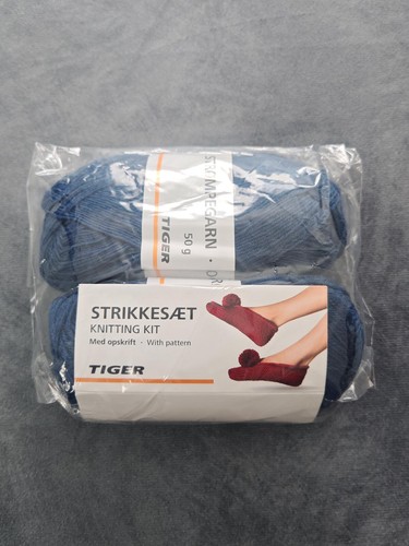 Tiger strikkesæt knitting kit - strikkesæt,