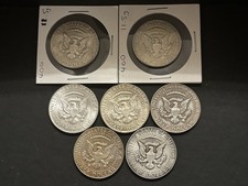 7 US Kennedy Half Dollars