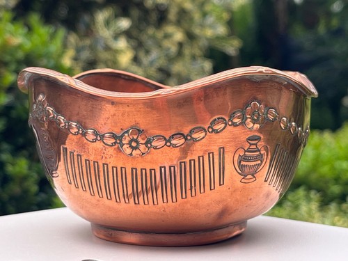 Copper cachepot mini planter - copper,