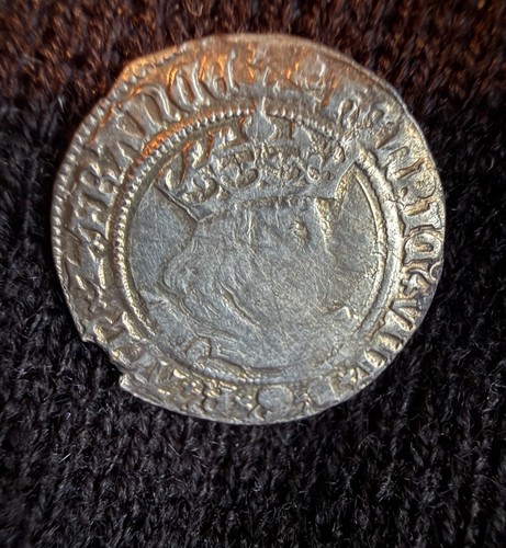 Hammered silver coin henry 8th - silver,