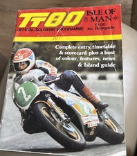 1980 TT Racing  Isle Of Man Souvenir Programme Motorcycle Races  