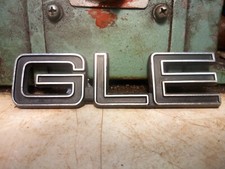 Volvo Boot Tailgate Aluminum Badge 240 245 244 Black GLE Lettering EARLY 1980s 