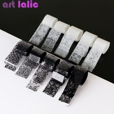 10 Rolls Black White Lace
