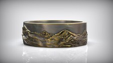 Mountain Range wax pattern for