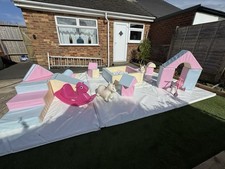 Soft play set with - set,