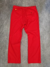 Loudmouth Golf LMX Men's Stretch Golfing Trousers Pants Bright Red Size W40 L32