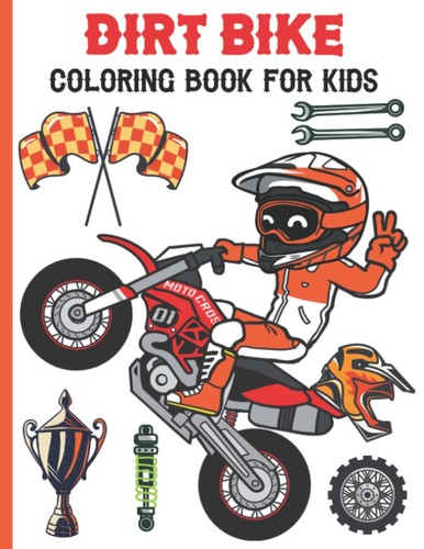 Dirt bike coloring book - coloring,