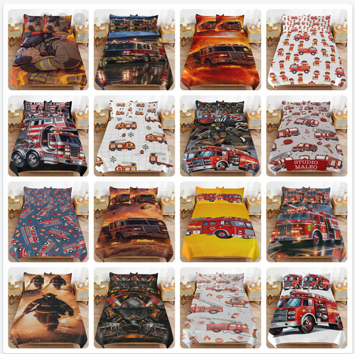 Fire engine truck doona - engine, duvet