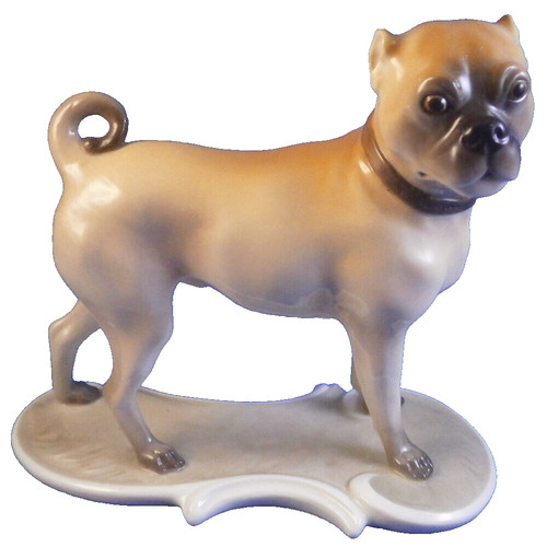 Nymphenburg porcelain pug - nymphenburg,