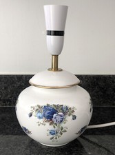 Royal Albert Moonlight Rose Table Round Lamp Base  RARE