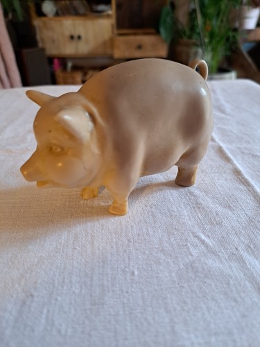 Resin pig ornament 10cm x - resin,