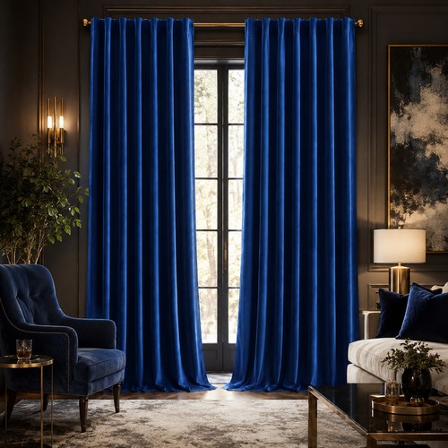 Velvet thicken window curtain - velvet,