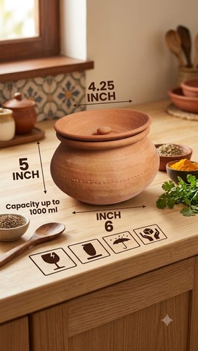 Traditional clay pot with - traditional,