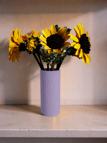 Vase for lego sunflowers - vase,