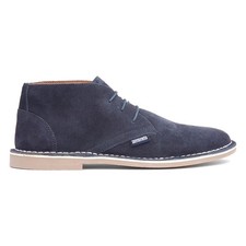 Lambretta Mens Boots Blue Adults Desert Navy Suede Lace Up Chiswick SIZE
