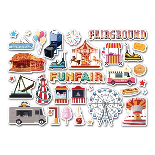 Sticker sheet fairground - a5,