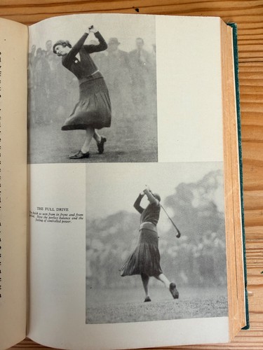 Antique book ladies golf - on,