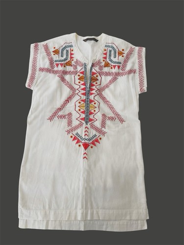 Zara white linen blend boho - blend,