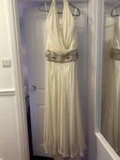 Red Carpet Couture Silk Dress With Hand Beaded Embellishment