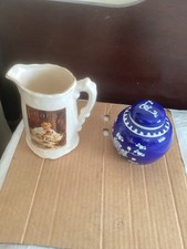 Vintage jug Pears Soap + a Chinese Ginger Jar