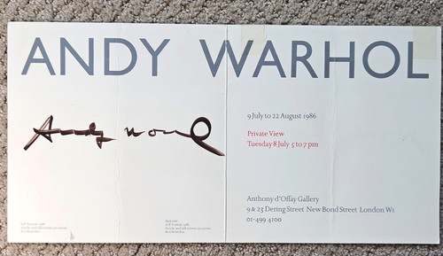 Andy warhol autographed - andy, art