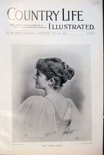 Original Old Antique Print Country Life Approx 40 Pictures May 7Th 1898