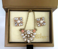 Bella Jack Peach Crystal Faux