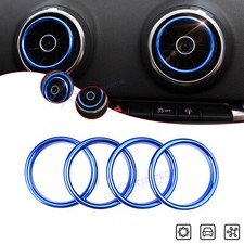 Blue Aluminum Car Interior AC