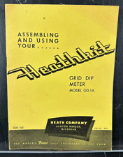 Vintage Heathkit Assembly Manual GD-1A Grid Dip Meter Original 1952