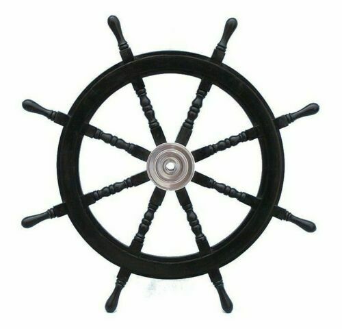 Brass ship steering wheel - brass,