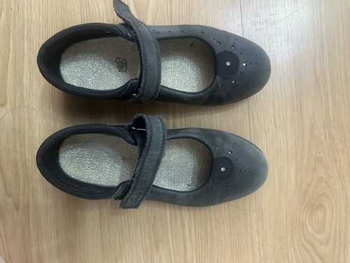 Clarks girls black leather - clarks,