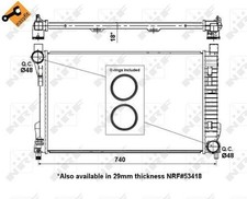 NRF Radiator for Mercedes Benz