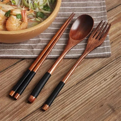 Wooden cutlery set - cutlery,