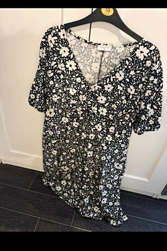 Papaya black white floral - papaya, &