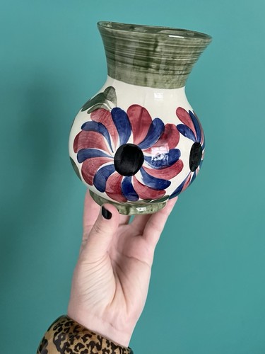 Vintage siltone pottery flower - vintage,
