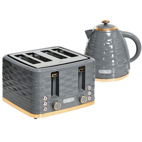Glossy grey kettle slice - glossy,