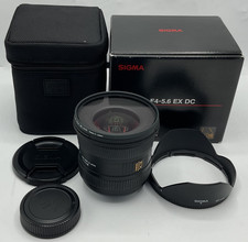 Sigma Zoom 10-20mm f/4-5.6 EX DC Lens Boxed w/Case+Caps Japan (FREE UK POSTAGE)