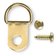 Brass D Rings DRings D-Rings  Small Framing Hang Picture Frame Photo Canvas