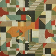 100% Linen Abstract Clash