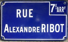 Big old French enamel street