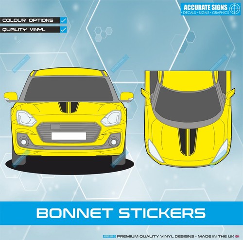 Bonnet stickers for suzuki - bonnet,