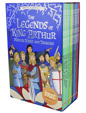 The Legends Of King Arthur 10 Books Box Set By Tracey Mayhew-Ages 7-9- Paperback