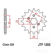 JT Front Sprocket 17 Tooth 520