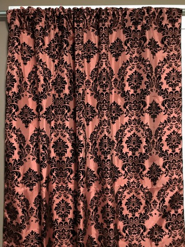 Flocking damask curtain window - flocking,