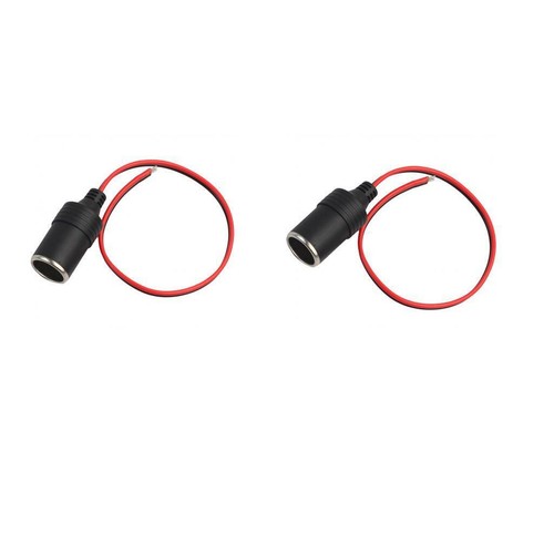 2pcs female 12volt - 12volt, dc